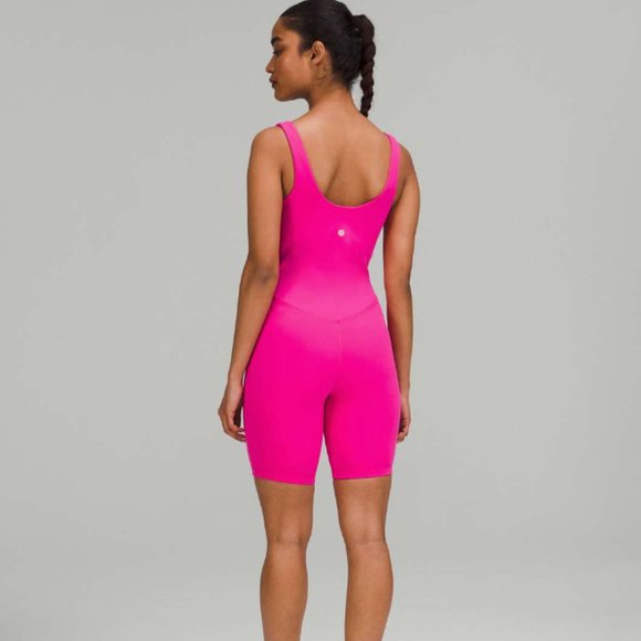 Lululemon Align Bodysuit 8" Sonic Pink ONSIE Size 10 - NEW! - Picture 2 of 15